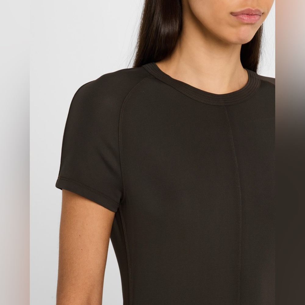 Toteme Olive Green Short Sleeve Maxi Dress - Picture 3 of 15
